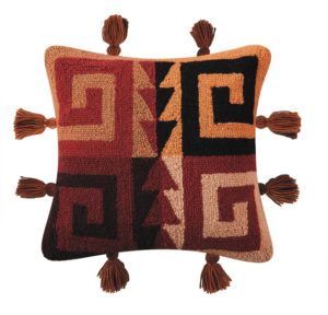 Ari Tassles Hook Pillow from Peking Handicraft