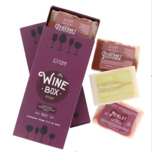 Box of Wine Soap from Rinse Bath & Body