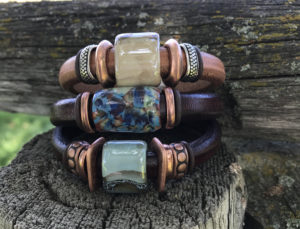 Leather bracelet Collection from Montana Leather Designs