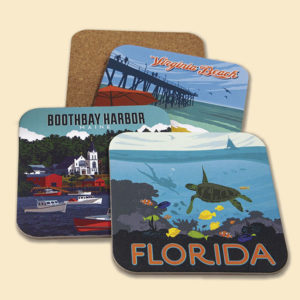 Tourist Coasters from Pumpernickel Press