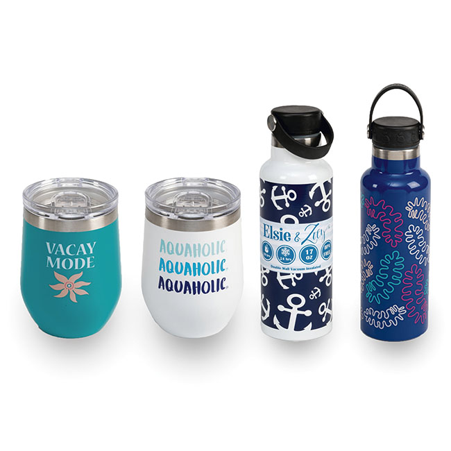 Drinkware from Elsie & Zoey, a Howards Inc. brand