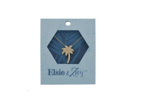 Elsie & Zoey Brand Palm Tree Necklace, a Howards Inc. brand