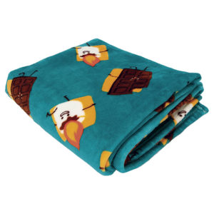 Smores Plush Blanket w Drawstring Bag from Pavilion.