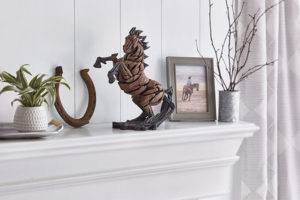 Enesco's horse statue created by sculptor Matt Buckley