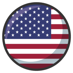 USA Flag in a circle image format