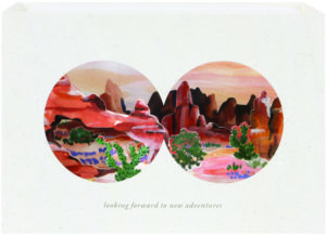 Desert View Pure Alchemy pop-up card from UWP Luxe